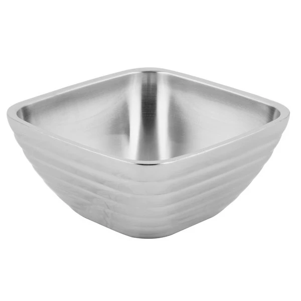 Vollrath 47632 Double Wall Square Beehive 1.8 Qt. Serving Bowl - Image 3