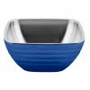 Vollrath 4763225 Double Wall Square Beehive 1.8 Qt. Serving Bowl - Cobalt Blue