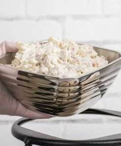 Vollrath 47632 Double Wall Square Beehive 1.8 Qt. Serving Bowl