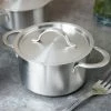 GET Enterprises Clipper Mill By GET 4-80999 6 1/2" X 2 1/2" Stainless Steel Mini Bistro Serving Pot With Satin Finish And Lid