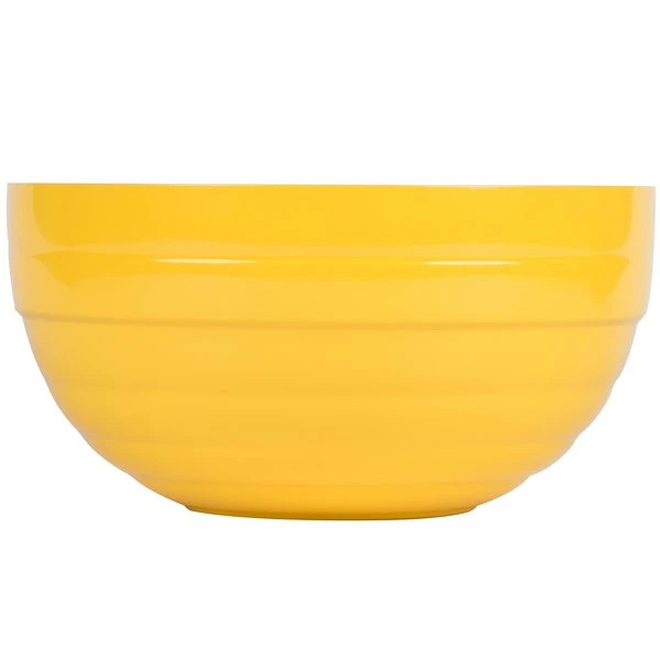Vollrath 4659045 Double Wall Round Beehive 1.7 Qt. Serving Bowl - Nugget Yellow - Image 2