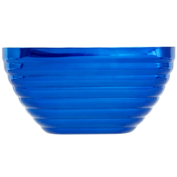 Vollrath 4763525 Double Wall Square Beehive 5.2 Qt. Serving Bowl - Cobalt Blue - Image 3