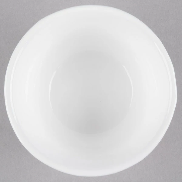 Tablecraft Professional Bakeware Tablecraft CW1453W 16 Oz. White Cast Aluminum Condiment Bowl - Image 4