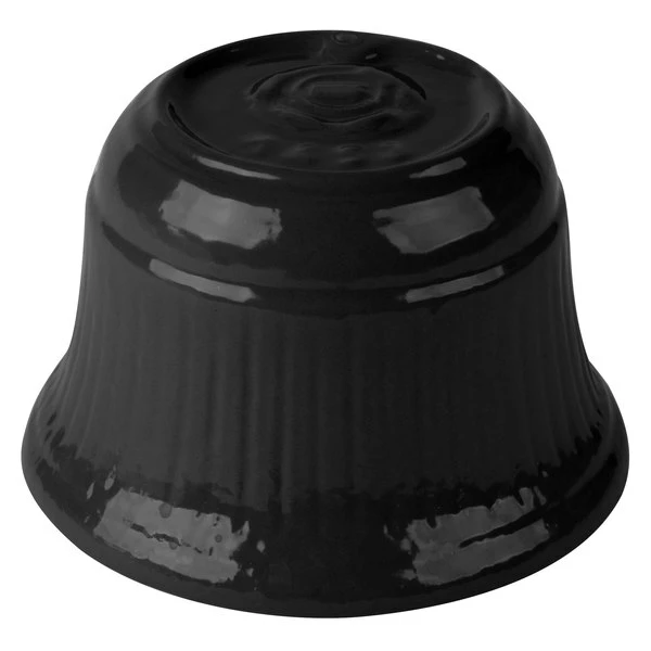 Tablecraft Professional Bakeware Tablecraft CW1453BK 16 Oz. Black Cast Aluminum Condiment Bowl - Image 5