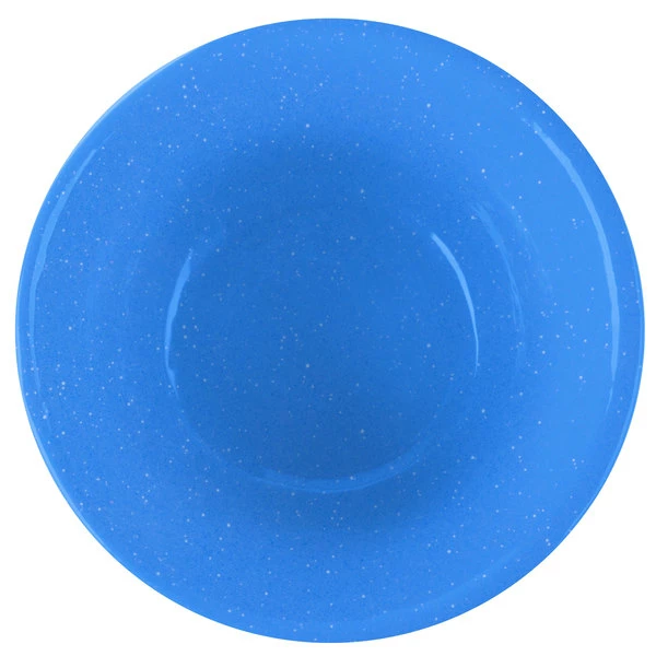 Tablecraft Professional Bakeware Tablecraft CW1453BS 16 Oz. Blue Speckle Cast Aluminum Condiment Bowl - Image 4