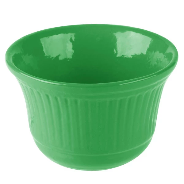 Tablecraft Professional Bakeware Tablecraft CW1453GN 16 Oz. Green Cast Aluminum Condiment Bowl - Image 2