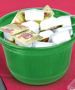 Tablecraft Professional Bakeware Tablecraft CW1453GN 16 Oz. Green Cast Aluminum Condiment Bowl