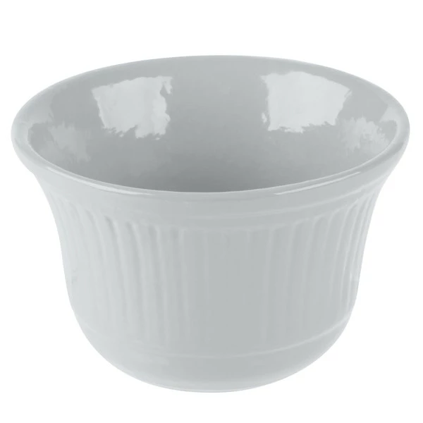 Tablecraft Professional Bakeware Tablecraft CW1453GY 16 Oz. Gray Cast Aluminum Condiment Bowl - Image 2