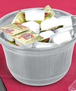 Tablecraft Professional Bakeware Tablecraft CW1453GY 16 Oz. Gray Cast Aluminum Condiment Bowl