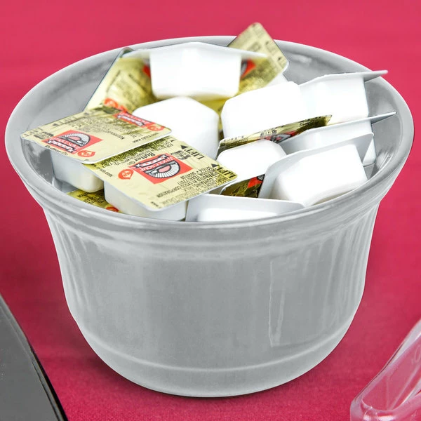 Tablecraft Professional Bakeware Tablecraft CW1453GY 16 Oz. Gray Cast Aluminum Condiment Bowl