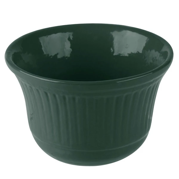 Tablecraft Professional Bakeware Tablecraft CW1453HGN 16 Oz. Hunter Green Cast Aluminum Condiment Bowl - Image 2
