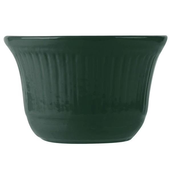 Tablecraft Professional Bakeware Tablecraft CW1453HGN 16 Oz. Hunter Green Cast Aluminum Condiment Bowl - Image 3