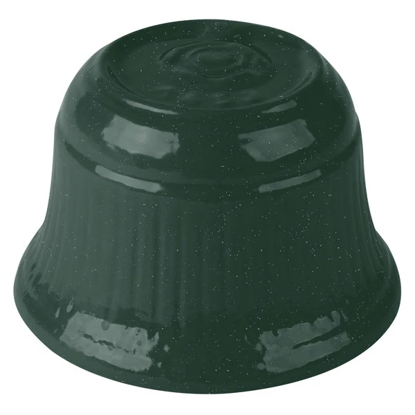 Tablecraft Professional Bakeware Tablecraft CW1453HGNS 16 Oz. Hunter Green With White Speckle Cast Aluminum Condiment Bowl - Image 5