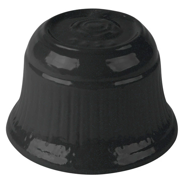 Tablecraft Professional Bakeware Tablecraft CW1453MBS 16 Oz. Midnight With Blue Speckle Cast Aluminum Condiment Bowl - Image 5