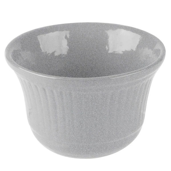 Tablecraft Professional Bakeware Tablecraft CW1453GR 16 Oz. Granite Cast Aluminum Condiment Bowl - Image 2