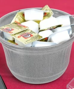 Tablecraft Professional Bakeware Tablecraft CW1453GR 16 Oz. Granite Cast Aluminum Condiment Bowl