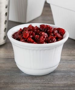 Tablecraft Professional Bakeware Tablecraft CW1453W 16 Oz. White Cast Aluminum Condiment Bowl