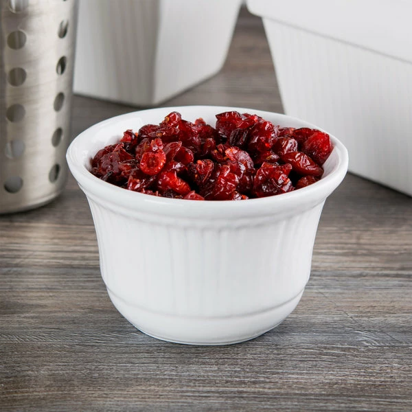 Tablecraft Professional Bakeware Tablecraft CW1453W 16 Oz. White Cast Aluminum Condiment Bowl