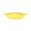 Tablecraft Professional Bakeware Tablecraft CW1725Y 16 Oz. Yellow Cast Aluminum Oval Server With Shell Handles