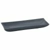 Tablecraft Professional Bakeware Tablecraft CW11046MBS 18" X 6" Midnight With Blue Speckle Cast Aluminum Flared Rectangular Platter