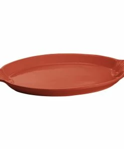 Tablecraft Professional Bakeware Tablecraft CW3030CP 20" X 14" Copper Cast Aluminum Oval Shell Platter