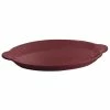 Tablecraft Professional Bakeware Tablecraft CW3030MAS 20" X 14" Maroon Speckle Cast Aluminum Oval Shell Platter
