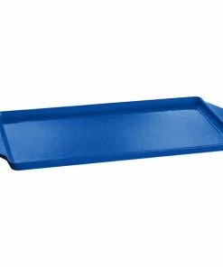 Tablecraft Professional Bakeware Tablecraft CW4220CBL 13" X 24" Cobalt Blue Rectangular Tray