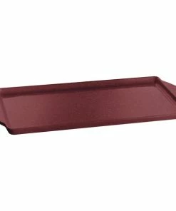 Tablecraft Professional Bakeware Tablecraft CW4220MRS 13" X 24" Maroon Speckle Rectangular Tray