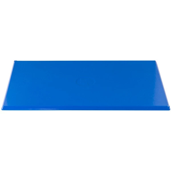 Tablecraft Professional Bakeware Tablecraft CW2111BS 21" X 12 7/8" X 3/8" Blue Speckle Cast Aluminum Rectangular Cooling Platter - Image 5