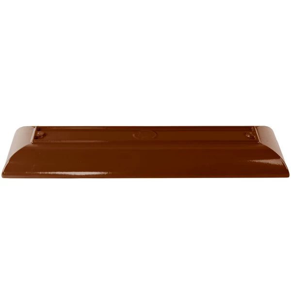 Tablecraft Professional Bakeware Tablecraft CW11047BR 25" X 8" X 2 1/2" Brown Cast Aluminum Flared Rectangular Platter - Image 5