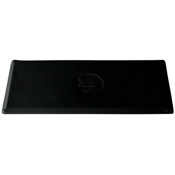 Tablecraft Professional Bakeware Tablecraft CW2106BKGS 13 1/4" X 6 3/4" X 3/8" Black With Green Speckle Cast Aluminum Rectangular Cooling Platter - Image 5