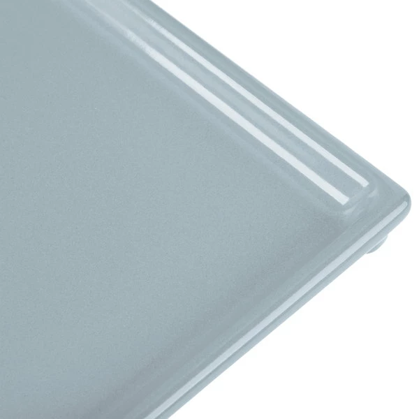 Tablecraft Professional Bakeware Tablecraft CW2114GY 12 7/8" X 7" X 3/8" Gray Cast Aluminum Third Size Rectangular Cooling Platter - Image 6