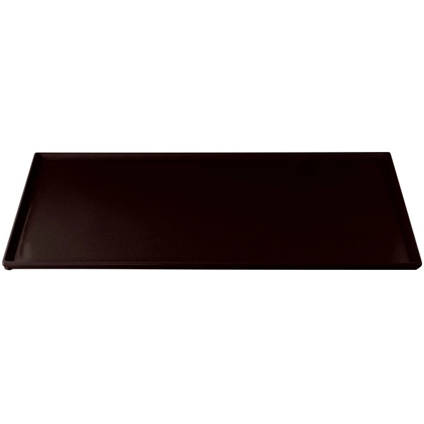 Tablecraft Professional Bakeware Tablecraft CW2111MS 21" X 12 7/8" X 3/8" Midnight Speckle Cast Aluminum Rectangular Cooling Platter - Image 3
