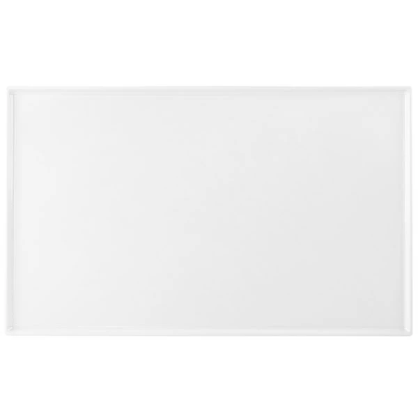 Tablecraft Professional Bakeware Tablecraft CW2111W 21" X 12 7/8" X 3/8" White Cast Aluminum Rectangular Cooling Platter - Image 2