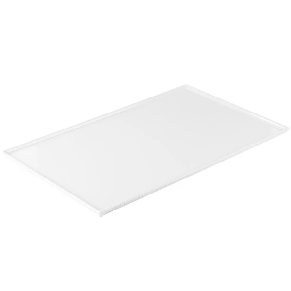 Tablecraft Professional Bakeware Tablecraft CW2111W 21" X 12 7/8" X 3/8" White Cast Aluminum Rectangular Cooling Platter - Image 4