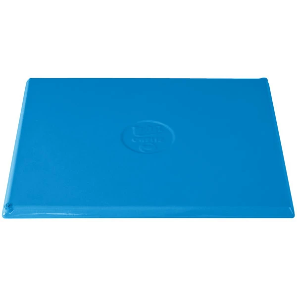 Tablecraft Professional Bakeware Tablecraft CW2112SBL 12 7/8" X 10 1/2" X 3/8" Sky Blue Cast Aluminum Rectangular Cooling Platter - Image 5
