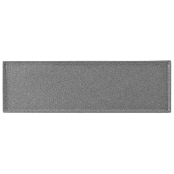 Tablecraft Professional Bakeware Tablecraft CW2113GR 21" X 6 1/2" X 3/8" Granite Cast Aluminum Half Long Rectangular Cooling Platter - Image 2