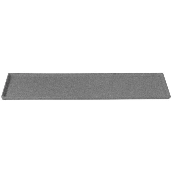 Tablecraft Professional Bakeware Tablecraft CW2113GR 21" X 6 1/2" X 3/8" Granite Cast Aluminum Half Long Rectangular Cooling Platter - Image 3