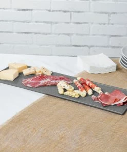 Tablecraft Professional Bakeware Tablecraft CW2113GR 21" X 6 1/2" X 3/8" Granite Cast Aluminum Half Long Rectangular Cooling Platter