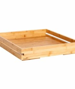 Rosseto BD132 Natura Large Bamboo Tray - 19 7/16" X 19 7/16" X 3 1/2"