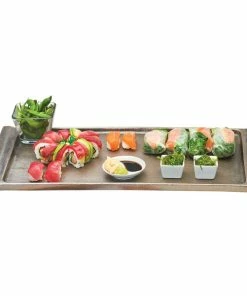 Cal-Mil 3672-1123 Cold Concept 23 1/2" X 11 1/2" X 1 1/2" Aluminum Platter