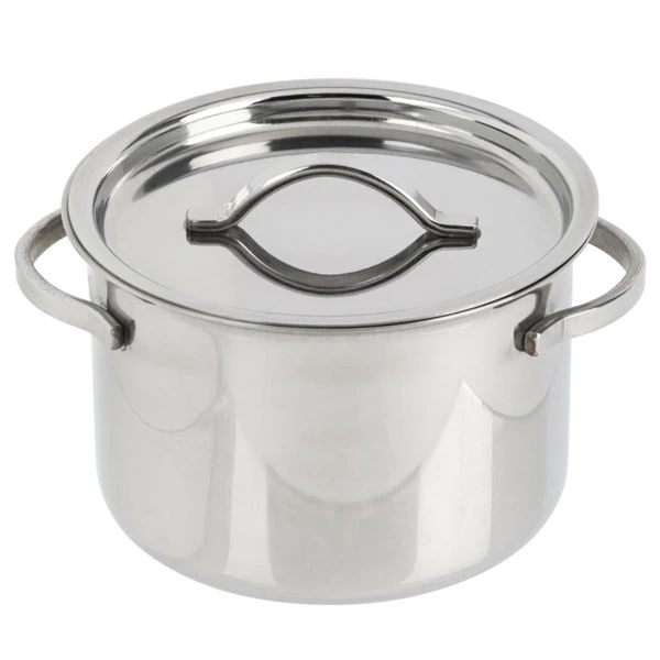 American Metalcraft MPL8 8 Oz. Mini Stainless Steel Pot And Lid - Image 2