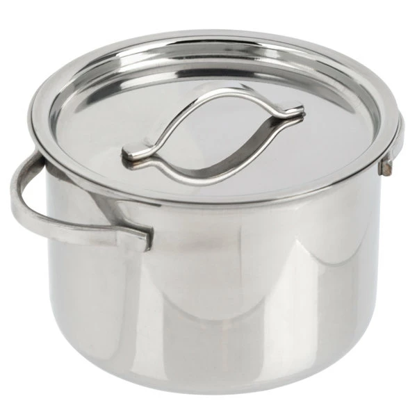 American Metalcraft MPL8 8 Oz. Mini Stainless Steel Pot And Lid - Image 4