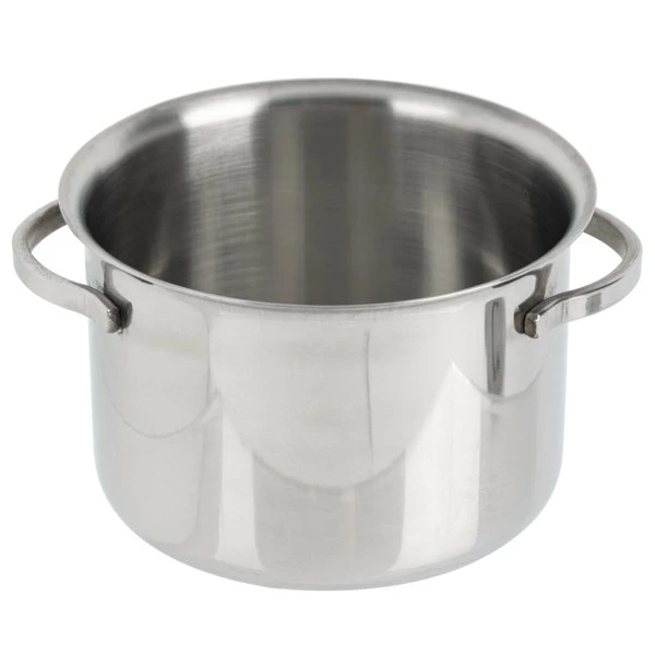 American Metalcraft MPL8 8 Oz. Mini Stainless Steel Pot And Lid - Image 6