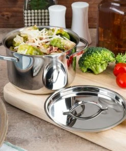 American Metalcraft MPL14 14 Oz. Mini Stainless Steel Pot And Lid