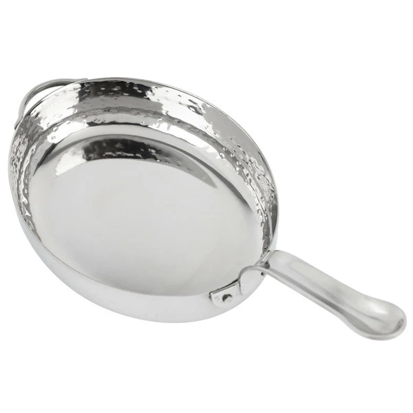 American Metalcraft MPS14 14 Oz. Mini Hammered Stainless Steel Skillet - Image 3