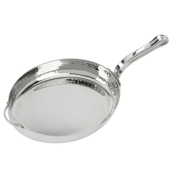 American Metalcraft MPS22 22 Oz. Mini Hammered Stainless Steel Skillet - Image 2