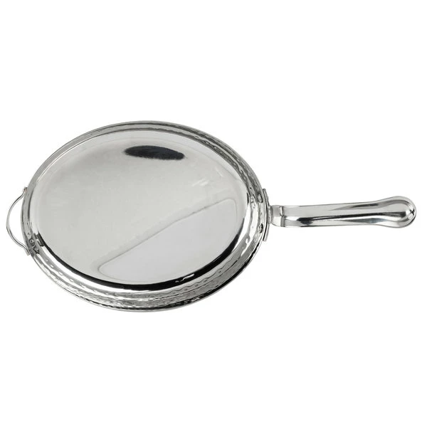 American Metalcraft MPS22 22 Oz. Mini Hammered Stainless Steel Skillet - Image 4
