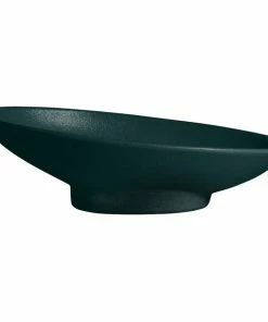 GET Enterprises G.E.T. Enterprises BO203-MOD-FT Bugambilia 23.67 Oz. Smooth MOD Finish Forest Green Resin-Coated Aluminum Deep Medium Oval Sphere