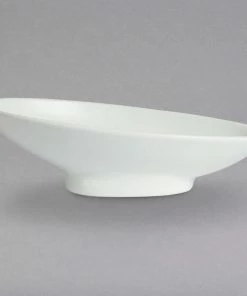 GET Enterprises G.E.T. Enterprises BO203WW Bugambilia 23.67 Oz. Classic Textured Finish White Resin-Coated Aluminum Deep Medium Oval Sphere